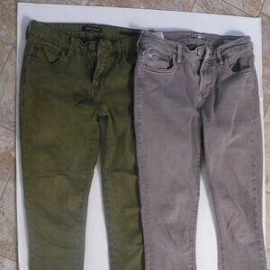 Set/2 "Dear John" Denim Jeans Size 25  High Waisted Skinny